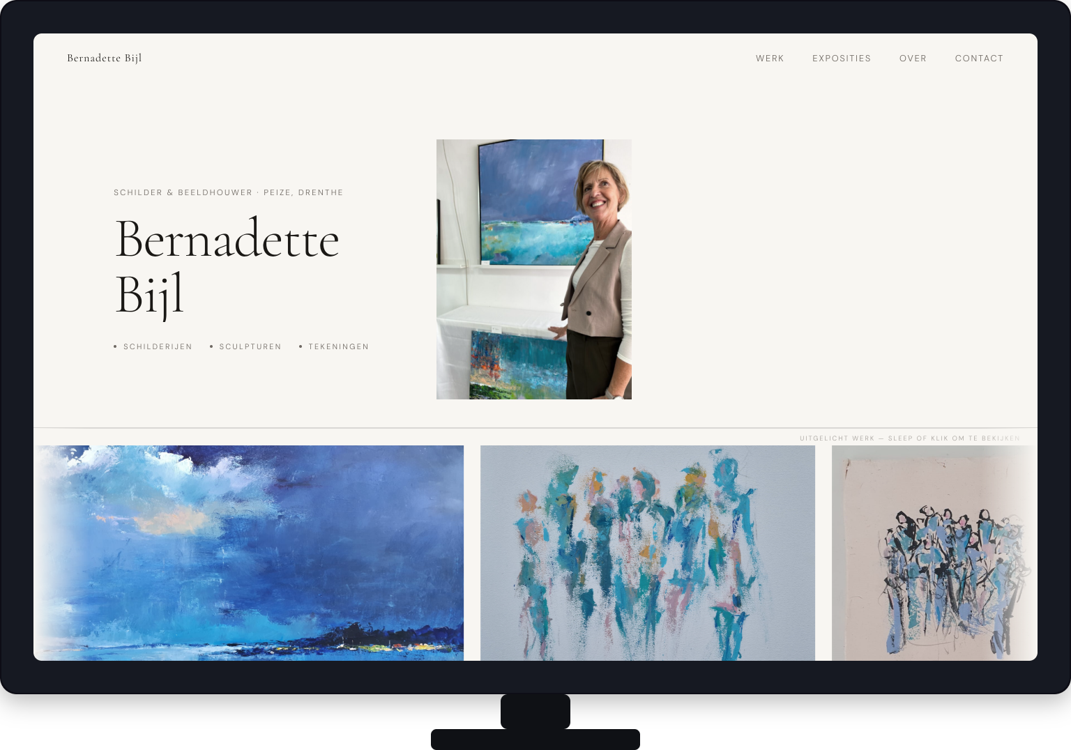 Nieuwe site — desktop