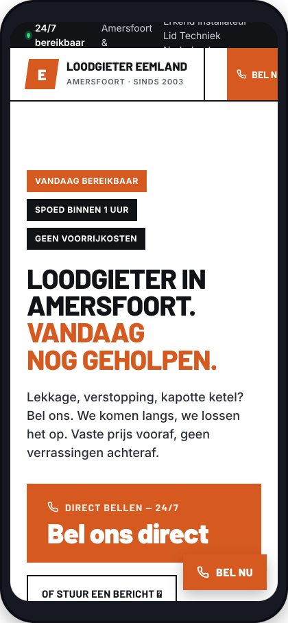 Nieuwe site — mobiel