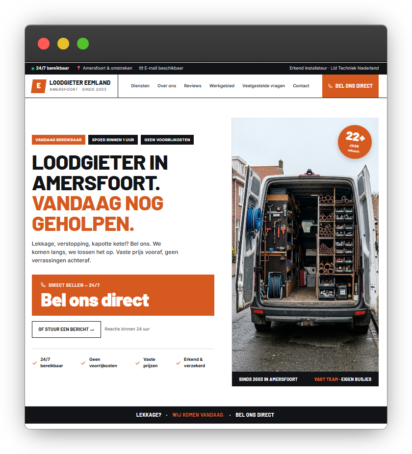 Nieuwe website — na